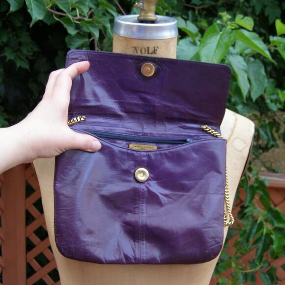 Vintage CHARLES JOURDAN Eel Skin Leather bag - Picture 7 of 15